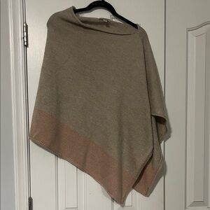 LOFT Two-Tone Tan and Brown Shawl